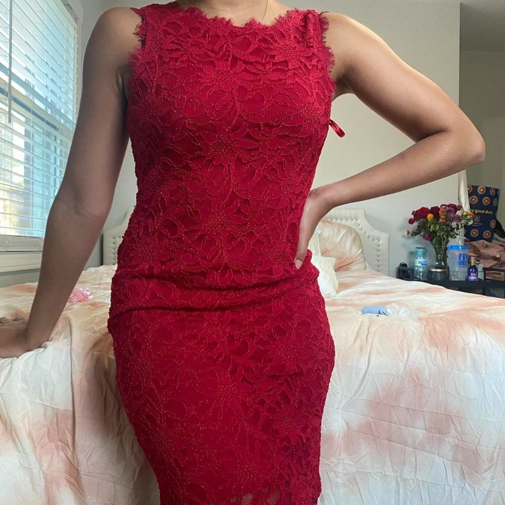 🍓 y2k red dress lace dress 🍓